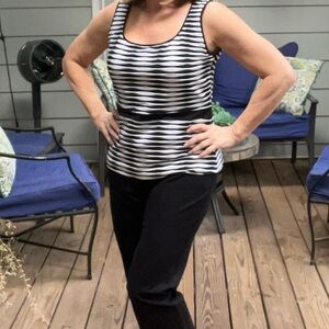 WHBM flattering dressy tank SZ M